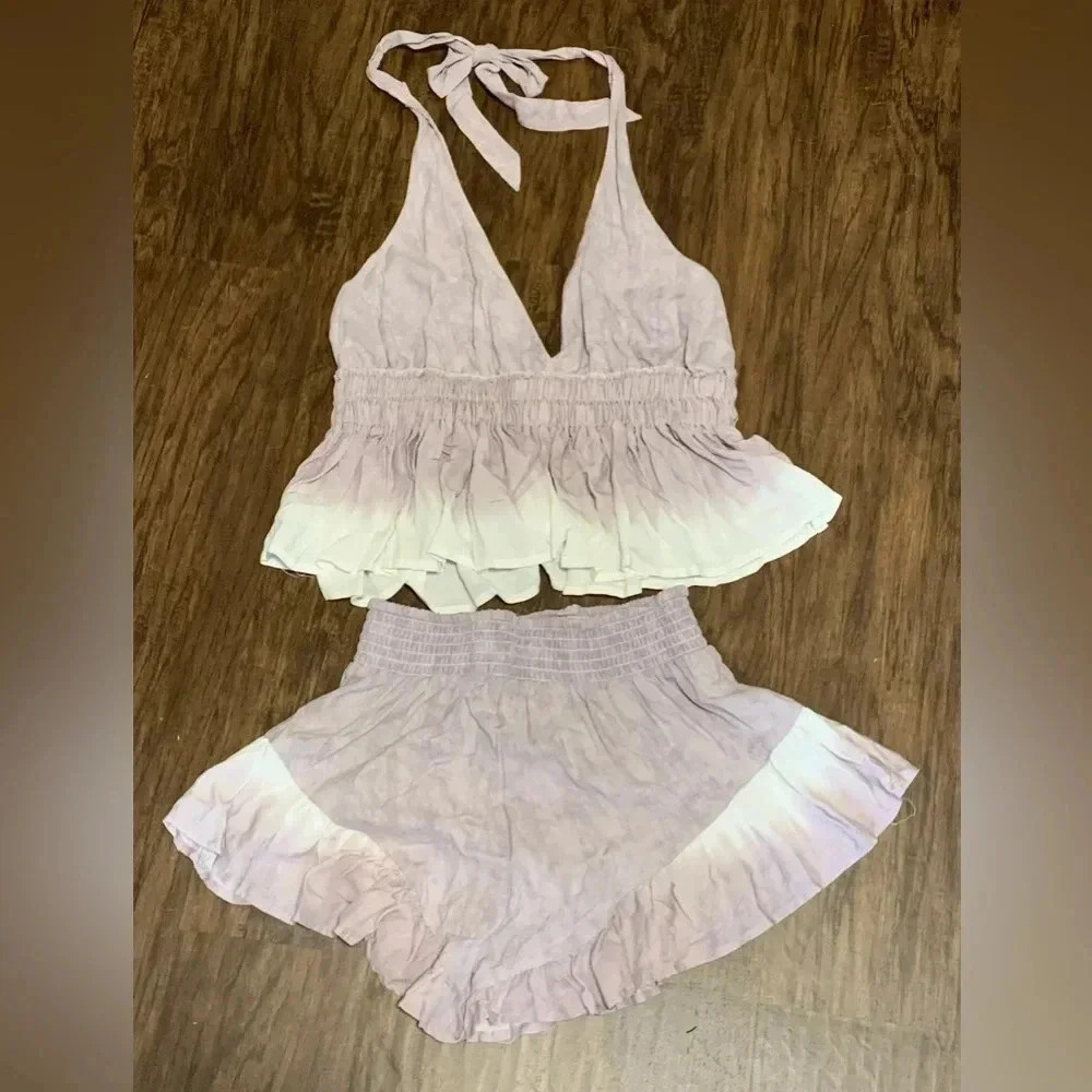 Ocean drive purple and white set